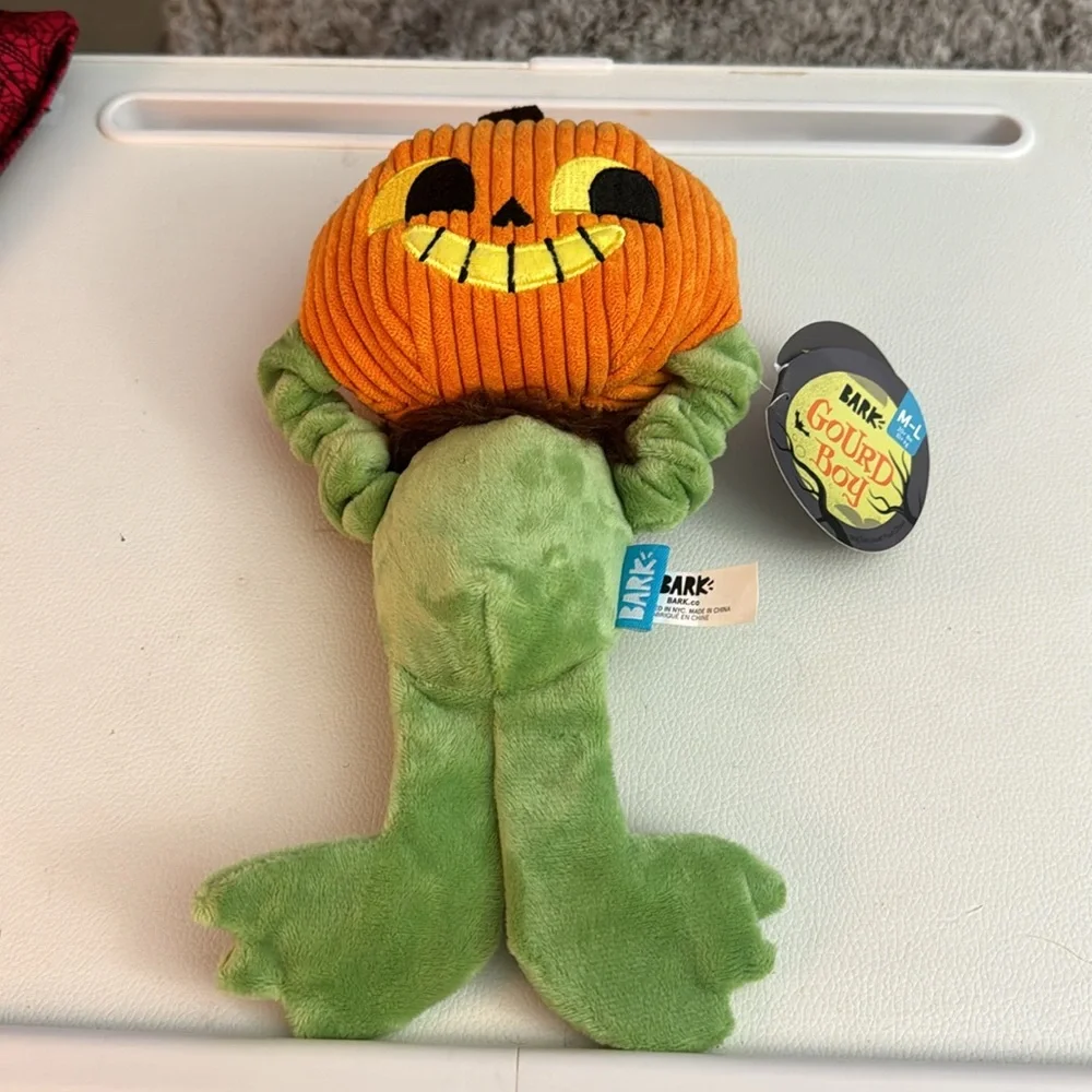 NEW Bark Gourd Boy Halloween dog toy